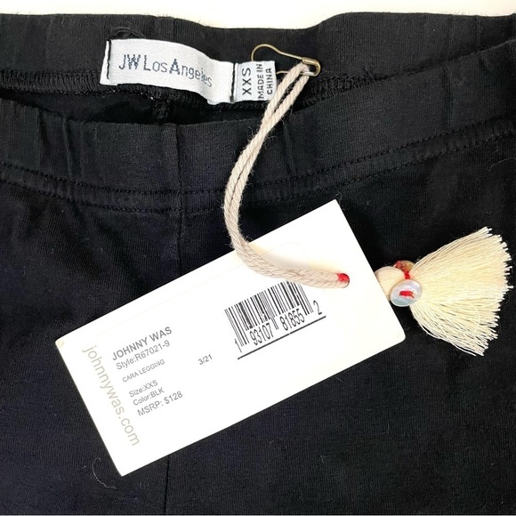 NWT Johnny Was Cara Legging Black Floral Embroidery XXS - Picture 14 of 16